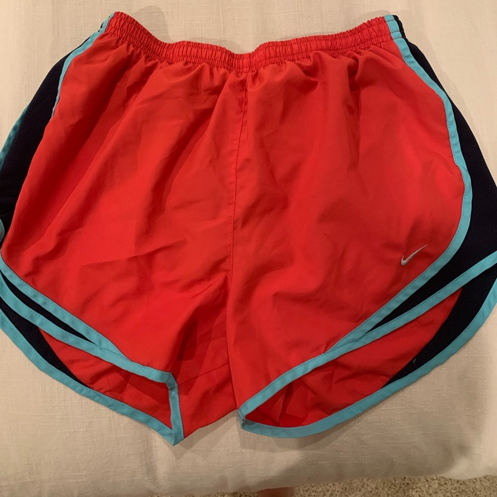 Red and Blue Nike Dri-Fit Shorts